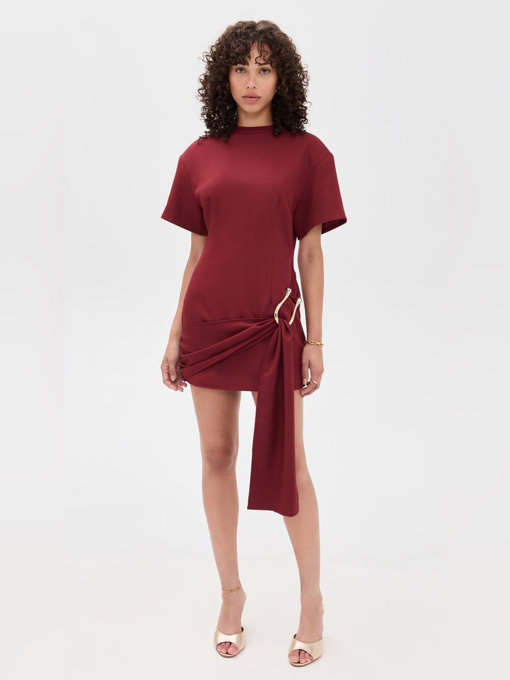 Lioness Martini Mini Dress in Merlot - Size M